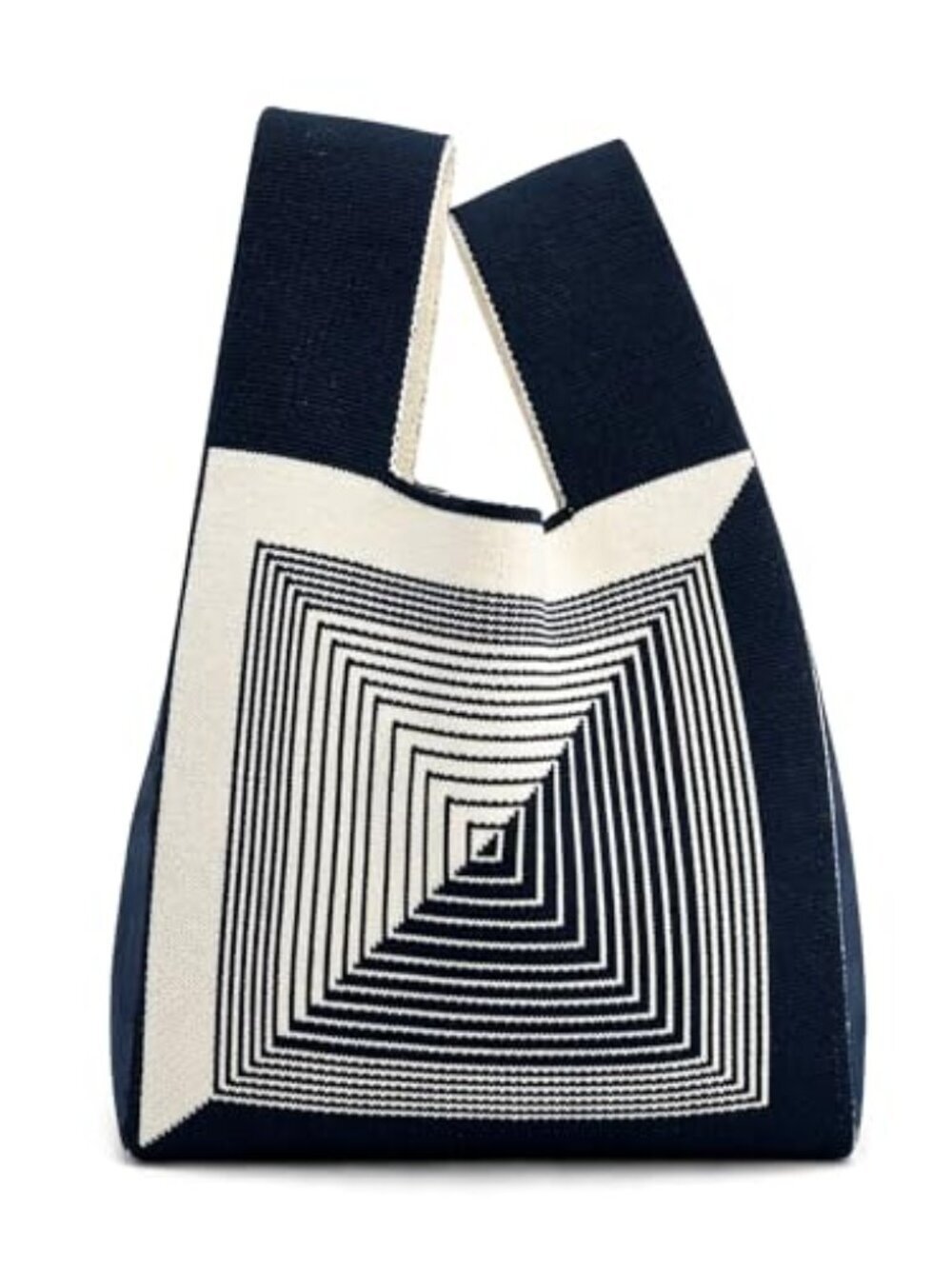🆕 Small Knit Tote Bags for Women, Aesthetic Y2k Crochet Bag, Cute Knot